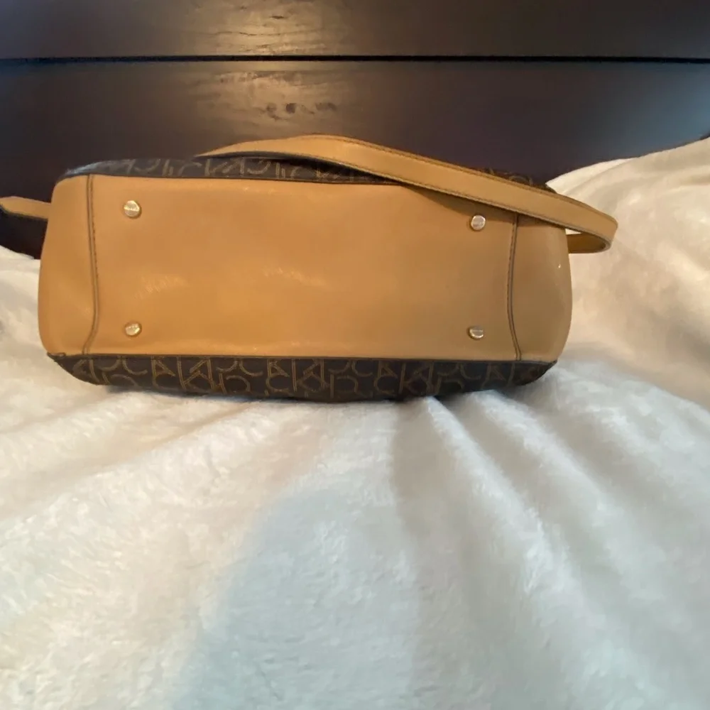 Calvin Klein‎ Tan and Brown Satchel